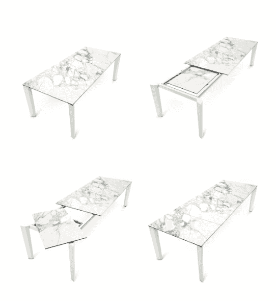 Delta 71in to 94.5in Extendable Dining Table - Trade Source Furniture