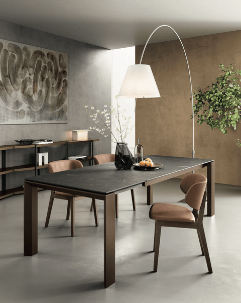 Omnia 63in to 86.5in Extendable Dining Table - Trade Source Furniture