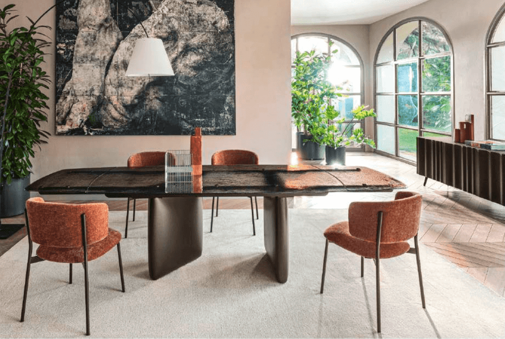 CS4167-SG Riverstone Extending Glass Dining Table