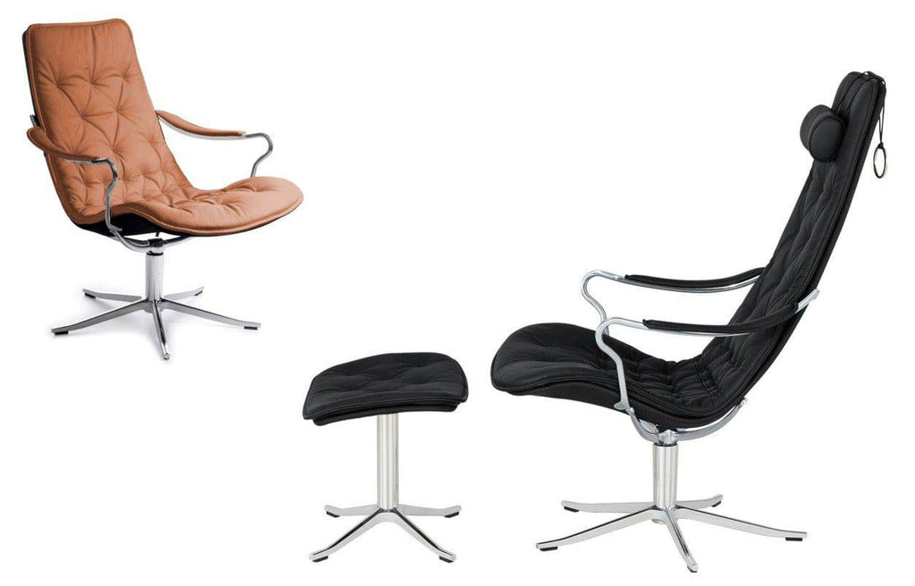 Conform Bravo Swivel Chair and Footstool - Trade Source Furniture