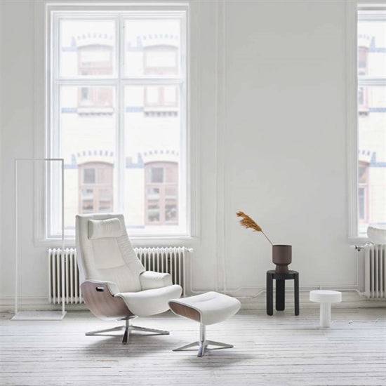 Conform Partner Recliner Chair with Ottoman and Quattro Leg - Trade Source Furniture