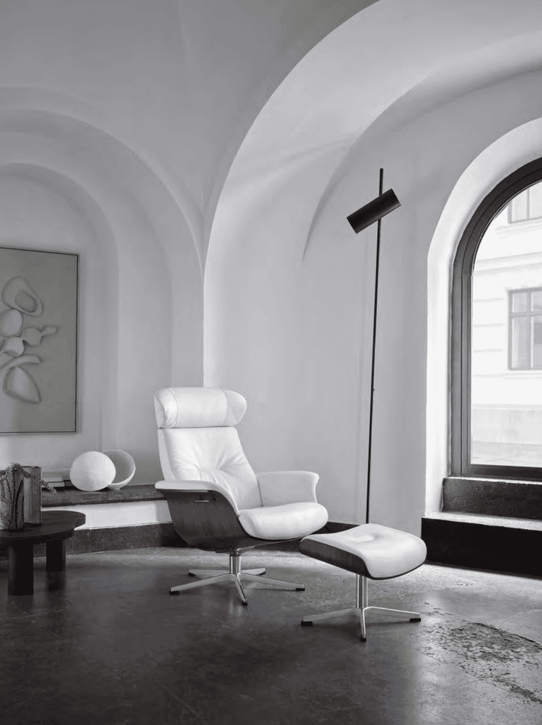 Conform Timeout Reclining Chair and Footstool - Trade Source Furniture