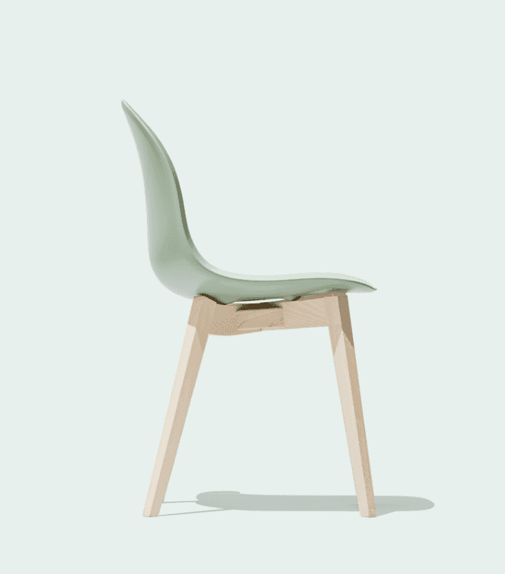 CB1665 Academy Dining Chair with Wood Legs - Trade Source Furniture