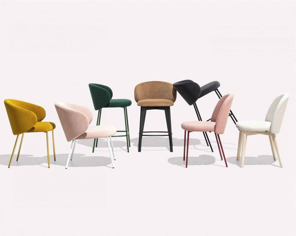 CB1993 Tuka Dining Chair with Metal Legs - Trade Source Furniture