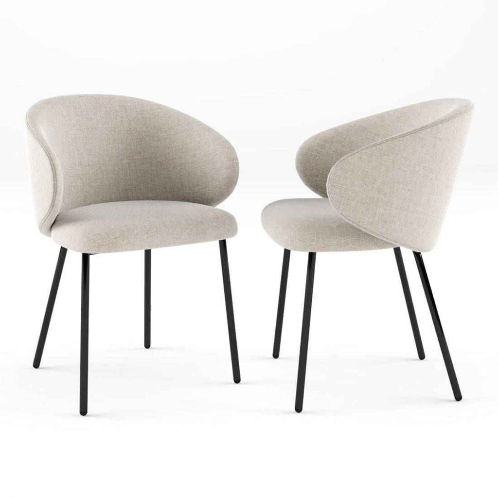 CB1999 Tuka Arm Chair with Metal Legs - Trade Source Furniture