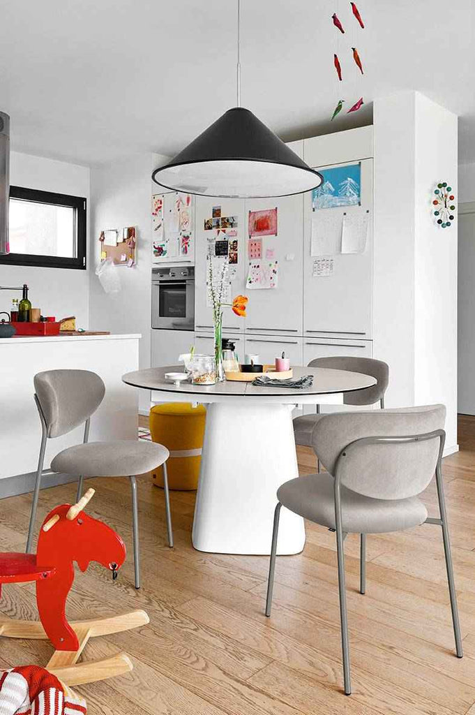 CB2135 Cozy Dining Chair with Metal Legs - Connubia