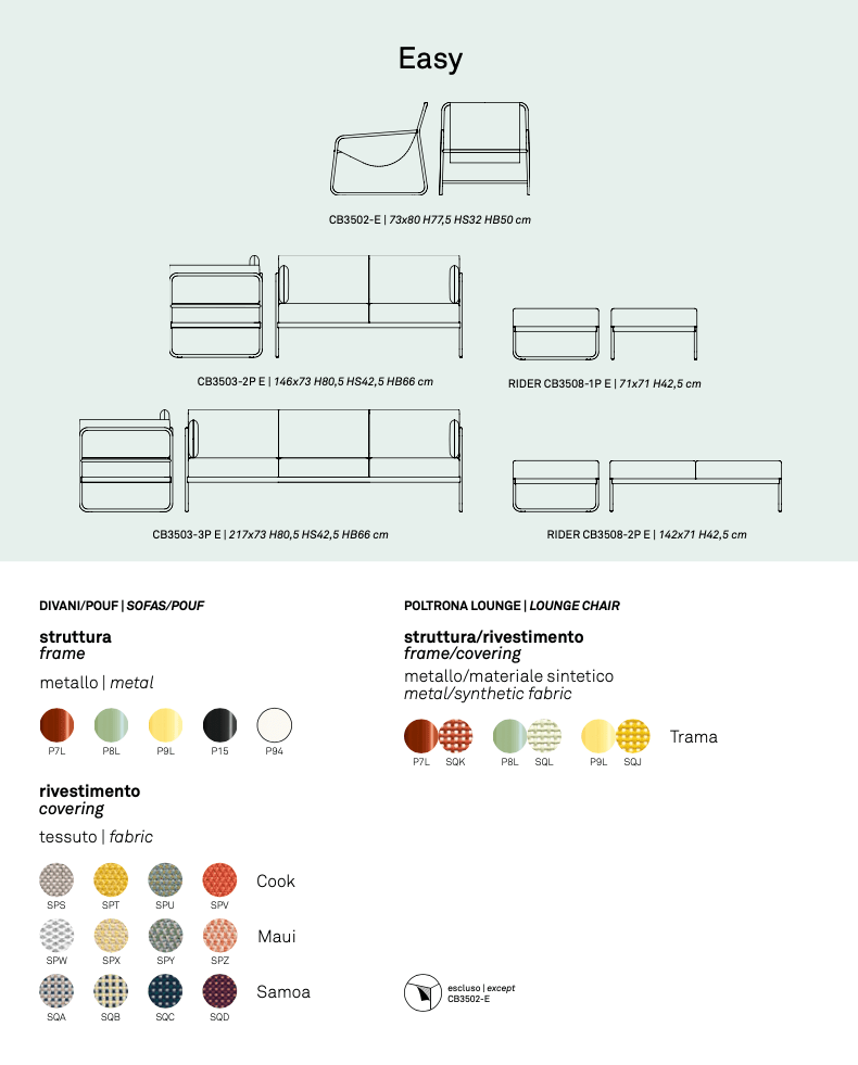Connubia Easy Outdoor 3-Seat Sofa - Trade Source Furniture