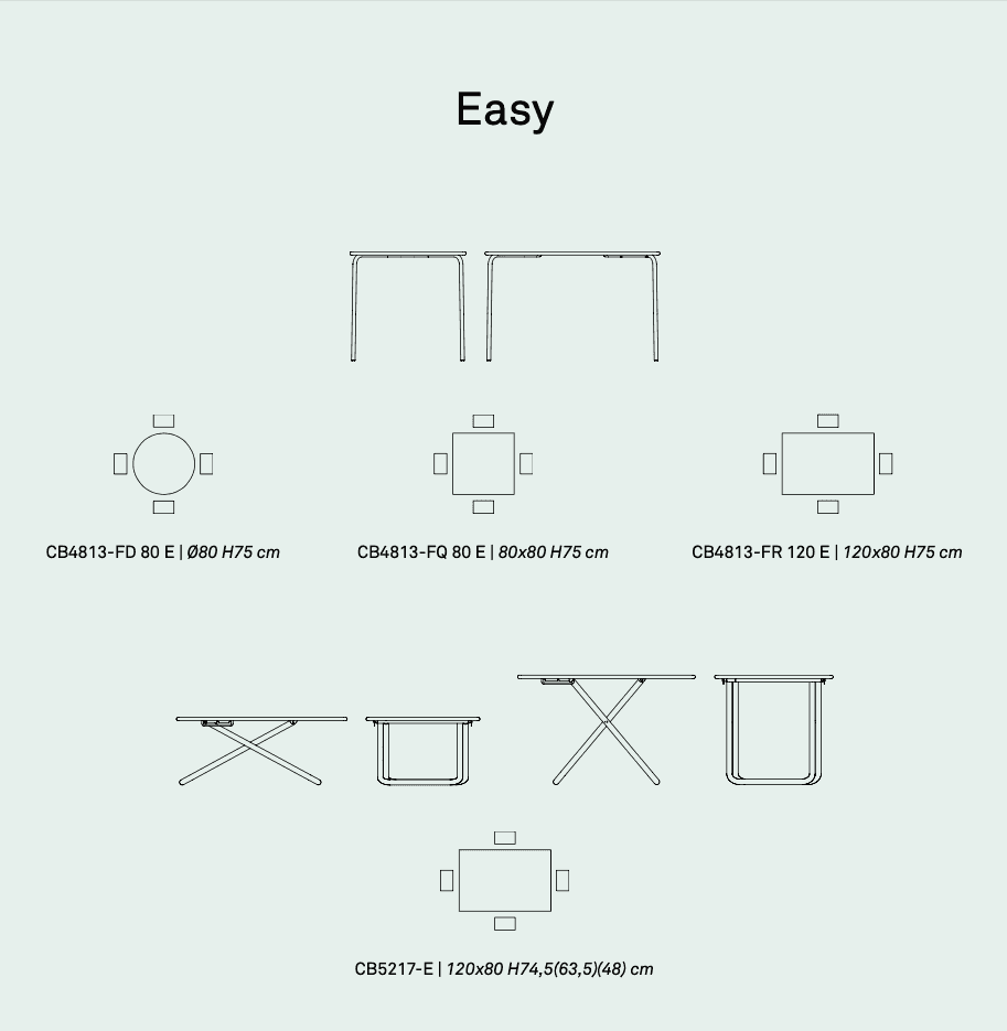 Connubia Easy Outdoor Tables and Seating - Connubia