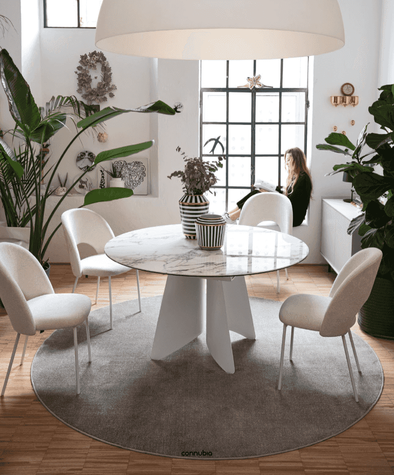 CB4865-D Orion Round Extending Table - Connubia