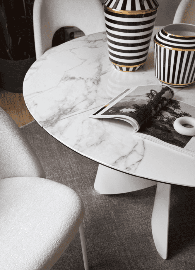 CB4865-D Orion Round Extending Table - Connubia