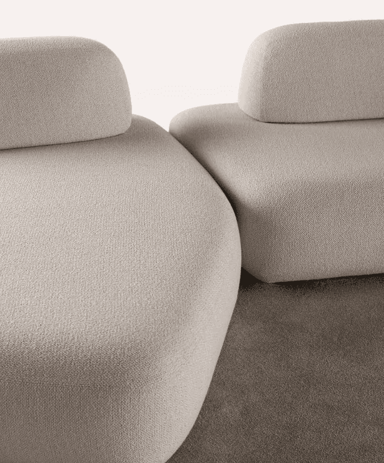 Curve Sofa with Movable Backs by Art Nova at Trade Source by Art Nova at Trade Source Furniture