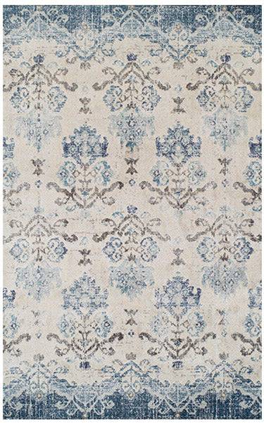 Antigua AN11 Blue Rug - Trade Source Furniture