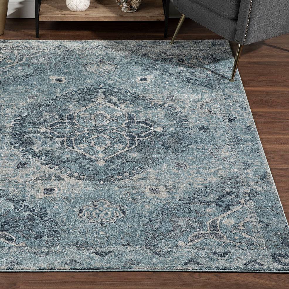 Antigua AN7 Sky Rug - Trade Source Furniture