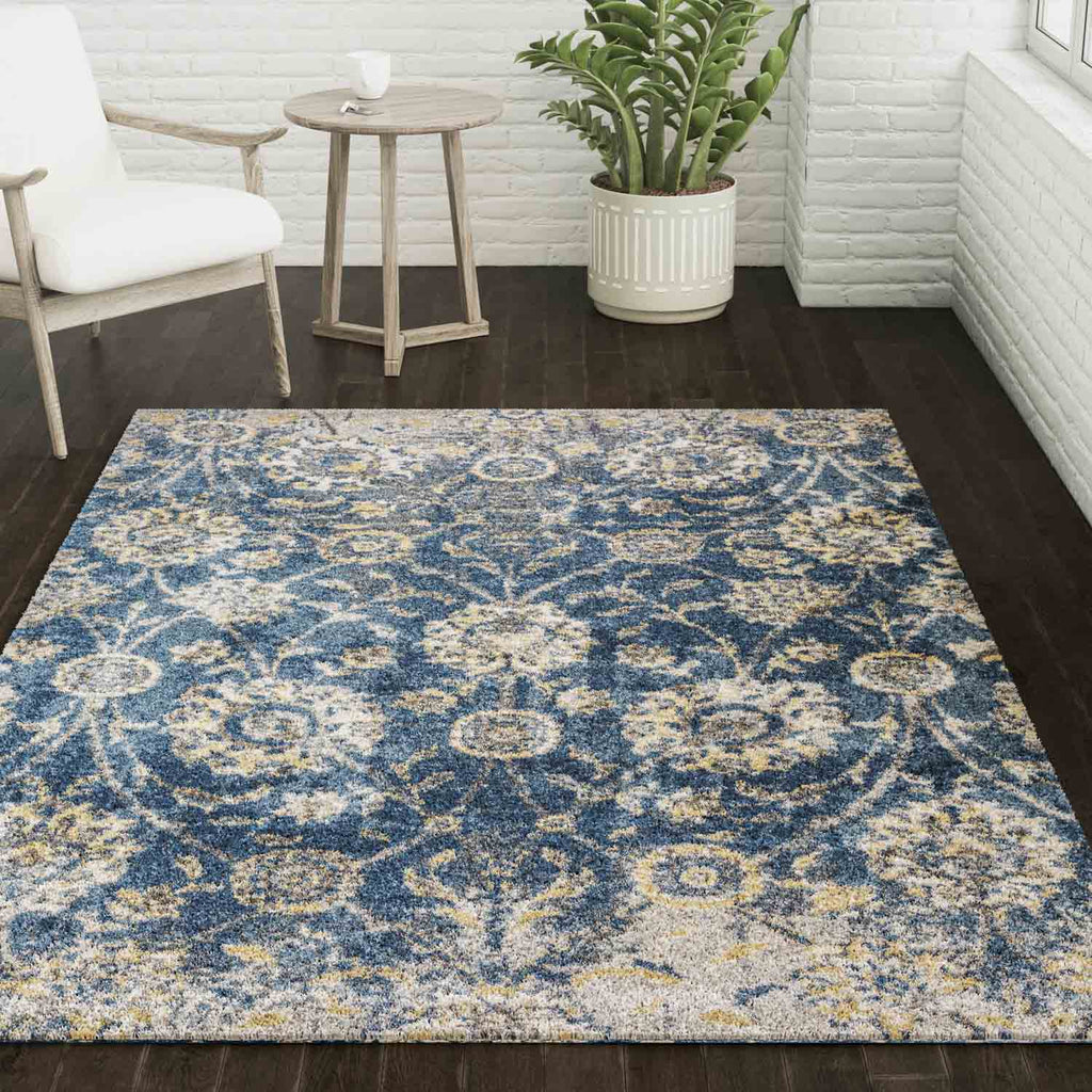 Orleans OR5 Indigo Rug - Trade Source Furniture