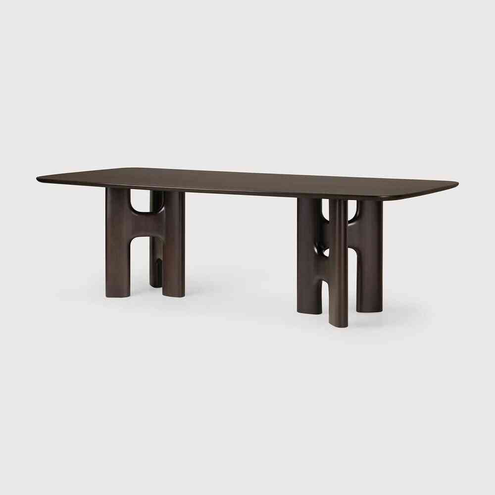 Flow Dining Table in Mahogany Rose Brown