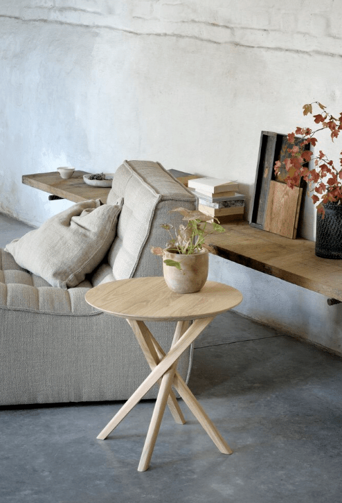 Ethnicraft Solid Wood Side Tables - Trade Source Furniture