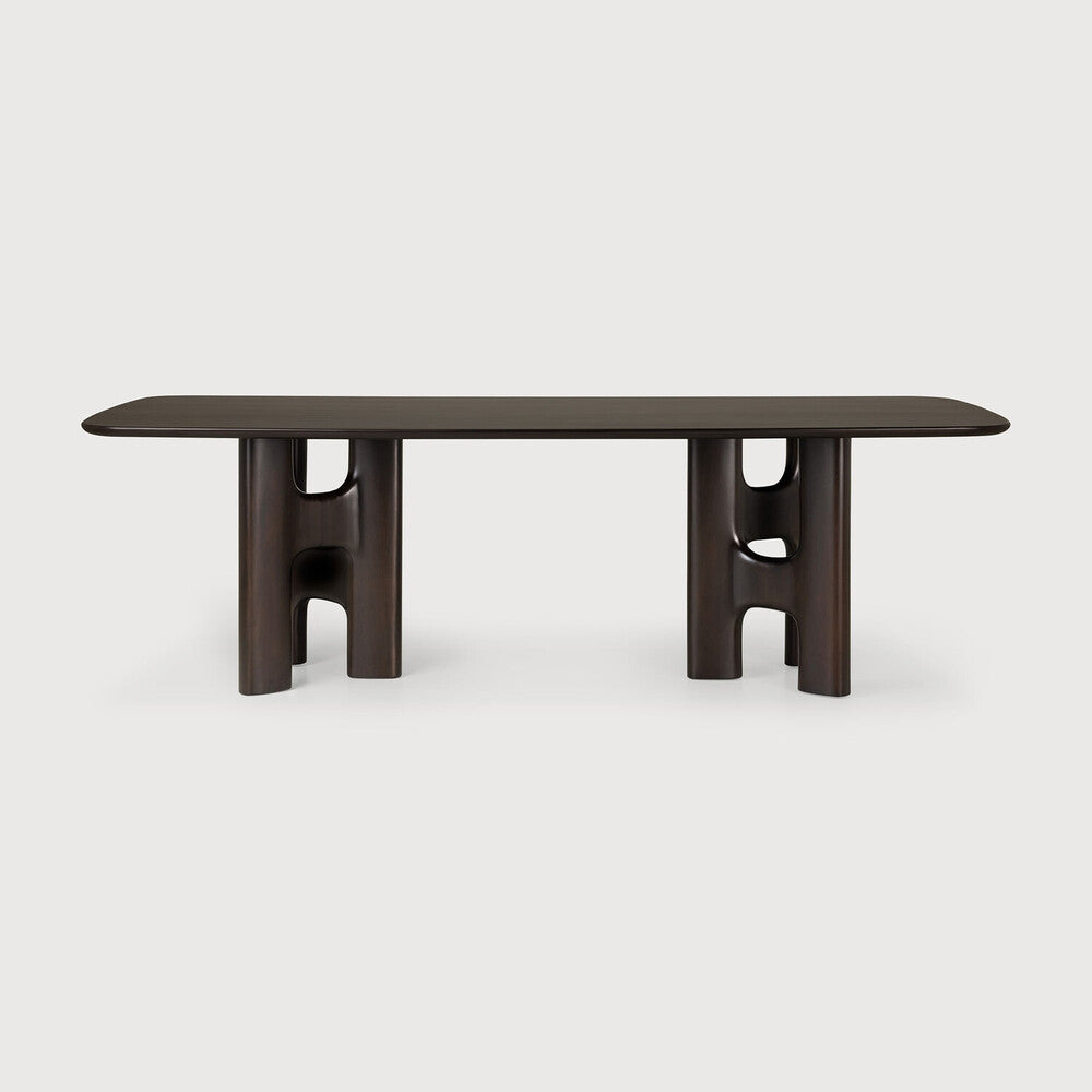 Flow Dining Table in Mahogany Rose Brown
