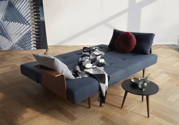 Recast Plus Sofa with Walnut Arms - Trade Source Furniture