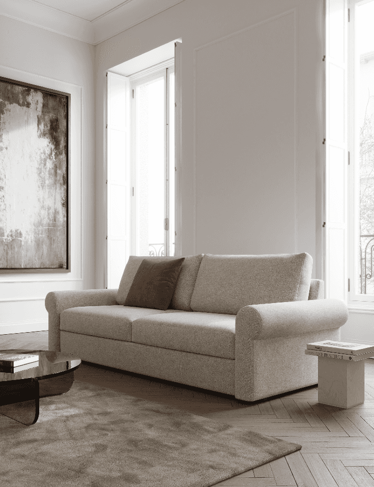 Vilander Sofa Bed with Roll Arms by Innovation Living at Trade Source by Innovation Living at Trade Source Furniture