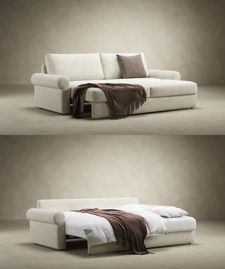 Vilander Sofa Bed with Roll Arms