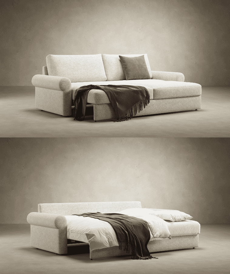 Vilander Sofa Bed with Roll Arms by Innovation Living at Trade Source by Innovation Living at Trade Source Furniture