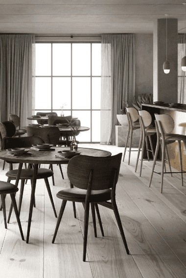 High Stool with Backrest - Trade Source Furniture