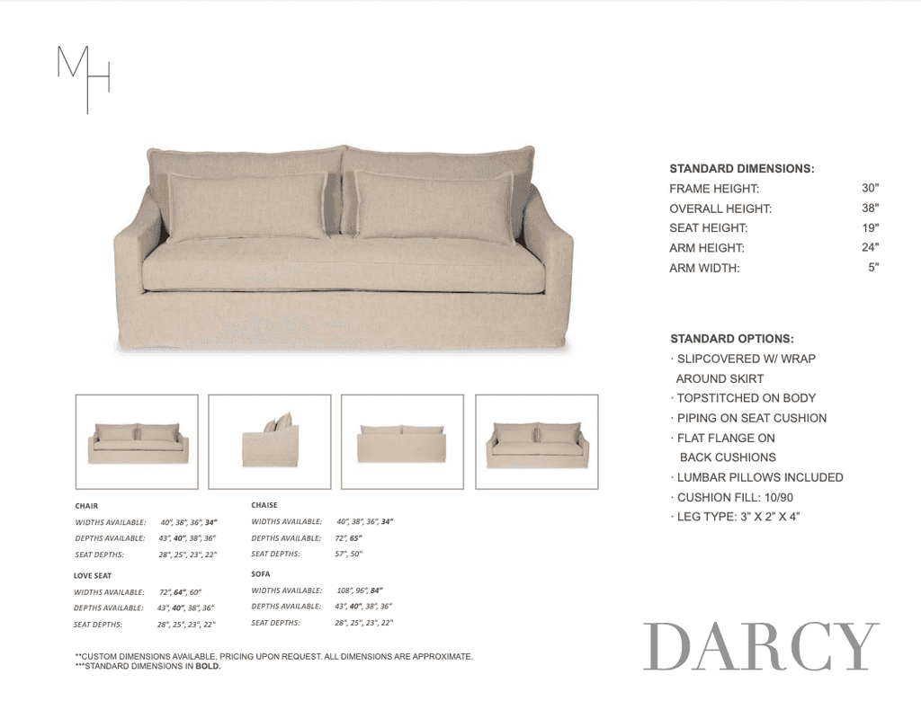 Darcy Sofa by Moss Home - Trade Source Furniture