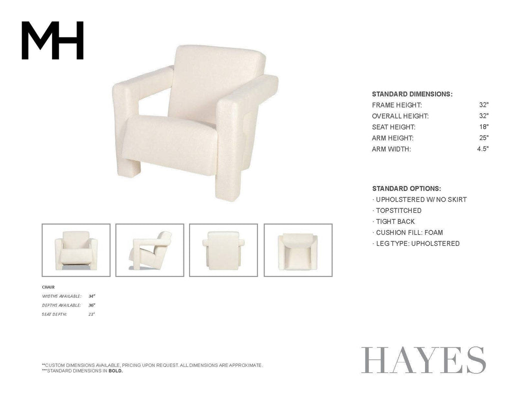 Hayes Chair by Moss Home - Trade Source Furniture
