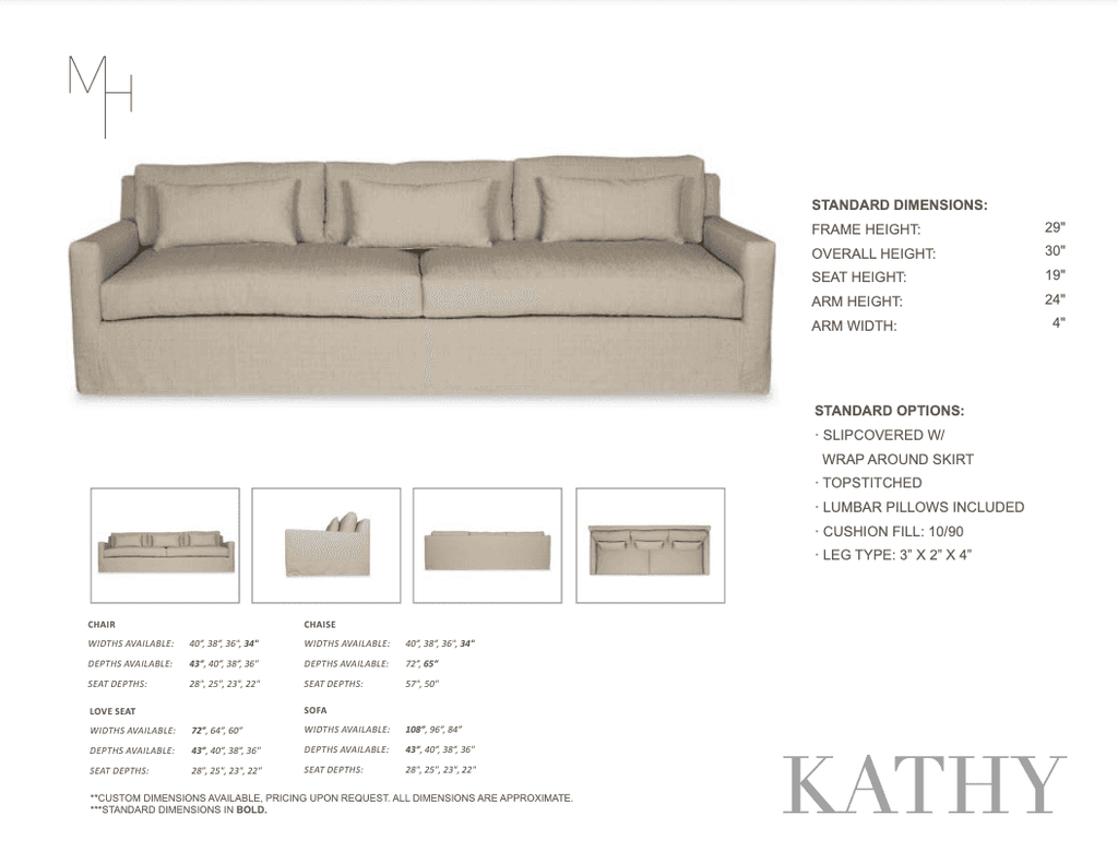 Kathy Sofa by Moss Home - Trade Source Furniture