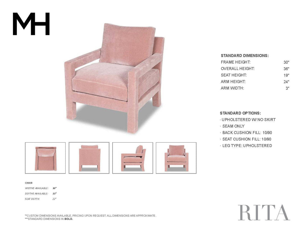 Rita Chair by Moss Home - Trade Source Furniture