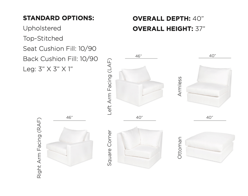 The Weekend Sectional Sofa by Moss Home - Moss Home