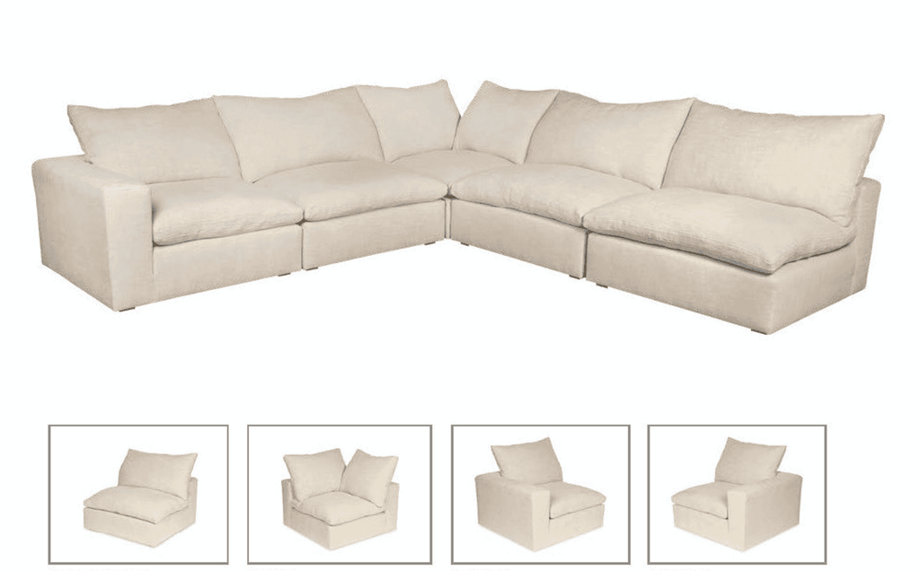 Watson Sectional Sofa by Moss Home - Trade Source Furniture