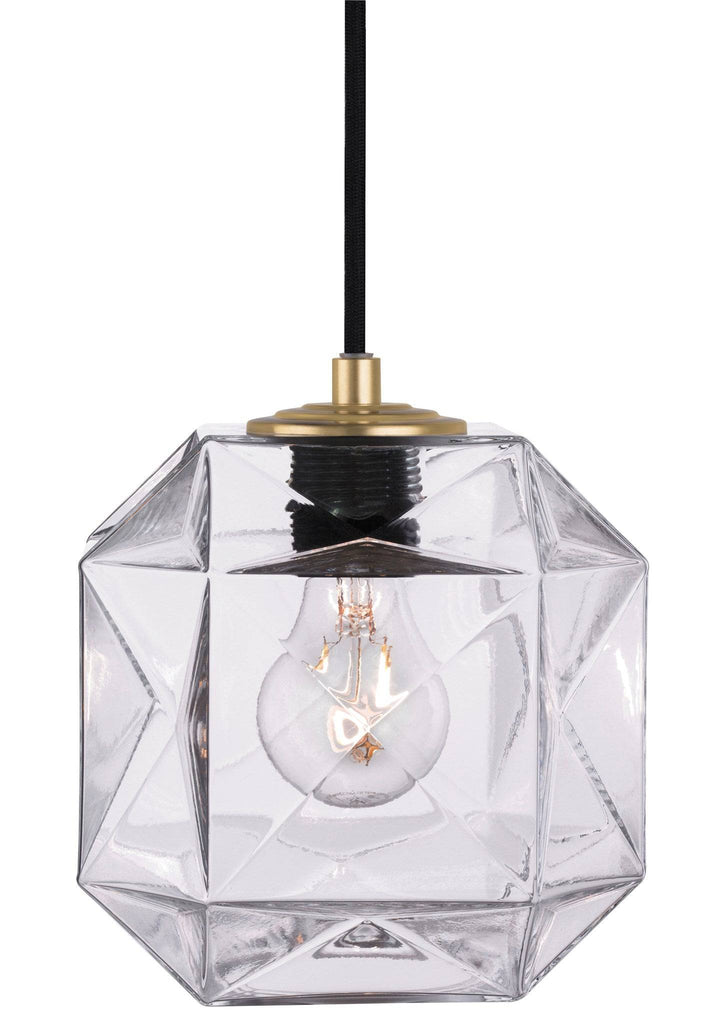 Mimo Cube with Brass Pendant Light - Trade Source Furniture