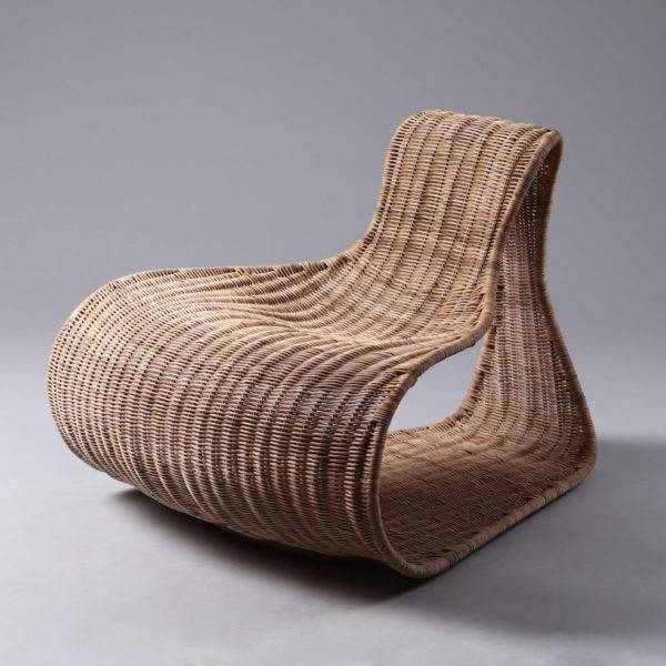 Woven Wicker Lounge Chairs by Vito Selma - Trade Source Furniture