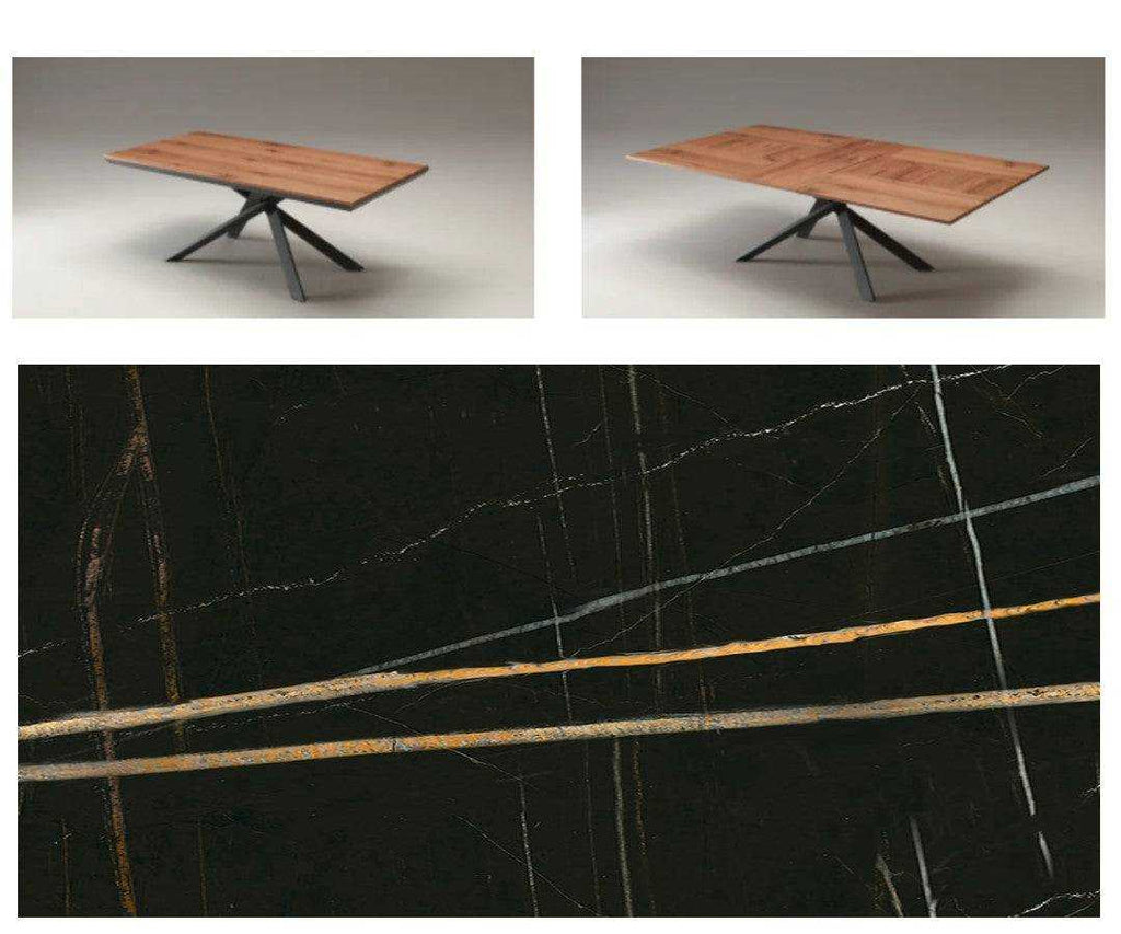 4x4 Extending Dining Table - Trade Source Furniture