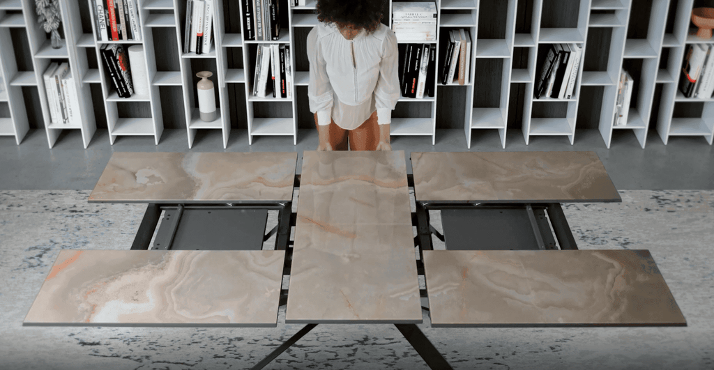 4x4 Extending Dining Table - Trade Source Furniture