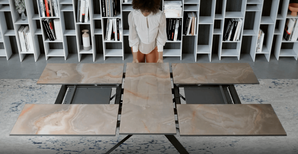 4x4 Extending Dining Table - Trade Source Furniture