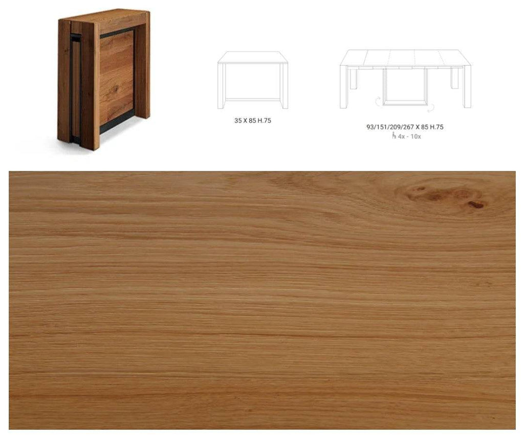 A4 Expandable Console to Dining Table - Ozzio Italia
