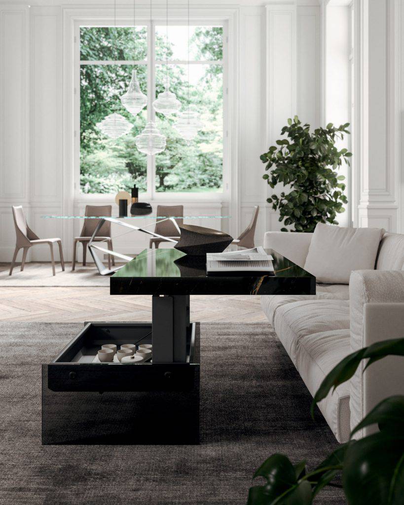 Bellagio Lift Up Top Coffee Table - Trade Source Furniture