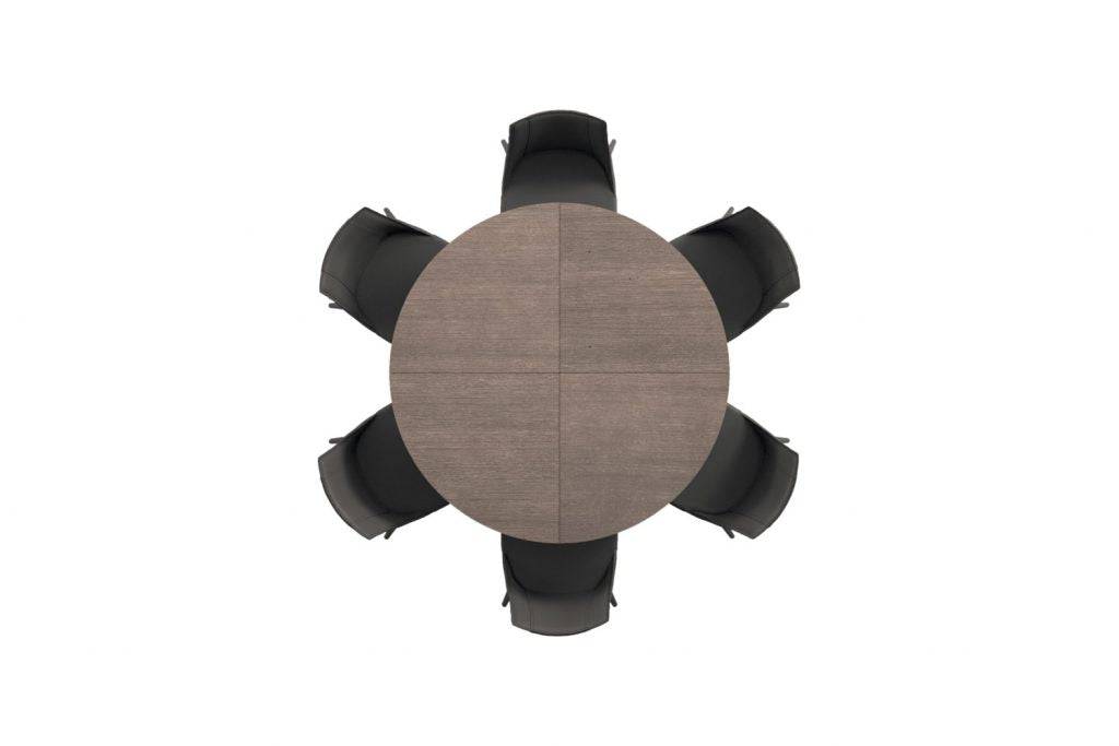 Big Round Expanding Dining Table - Trade Source Furniture