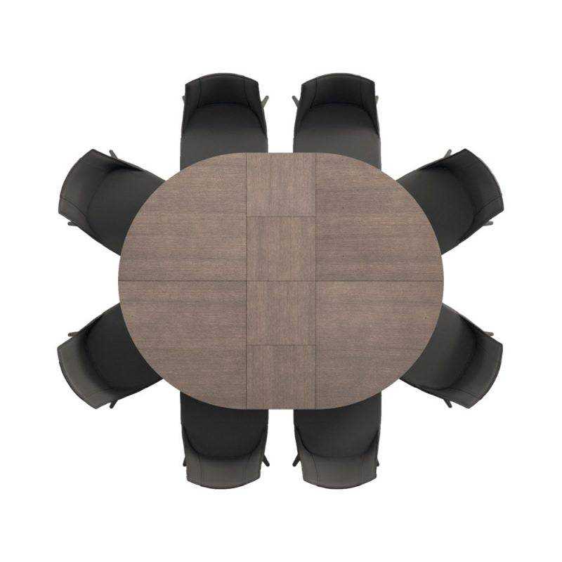 Big Round Expanding Dining Table - Trade Source Furniture