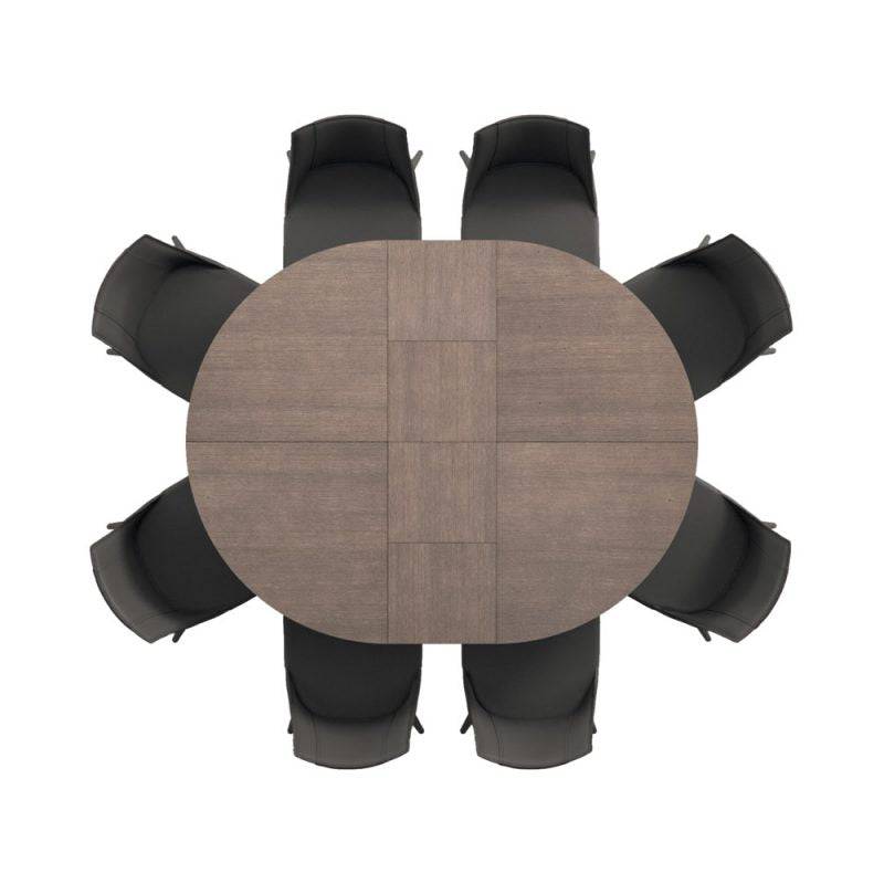 Big Round Expanding Dining Table - Trade Source Furniture