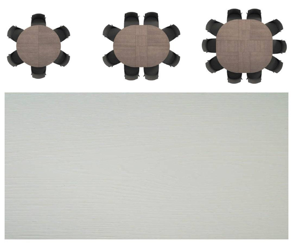 Big Round Expanding Dining Table - Trade Source Furniture