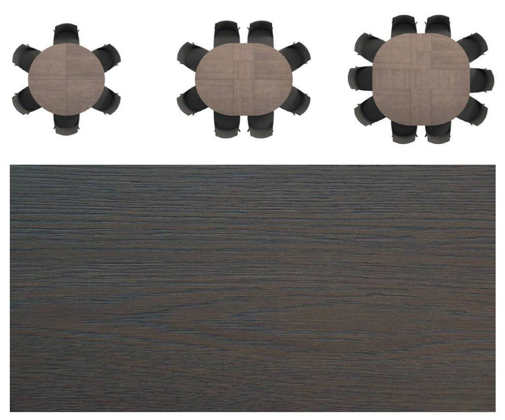 Big Round Expanding Dining Table - Trade Source Furniture