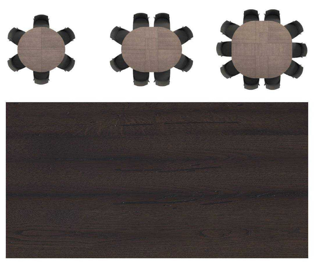 Big Round Expanding Dining Table - Trade Source Furniture