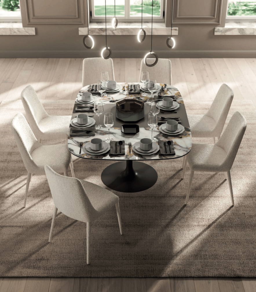 Bravo Extendable Square Dining Table - Ozzio Italia