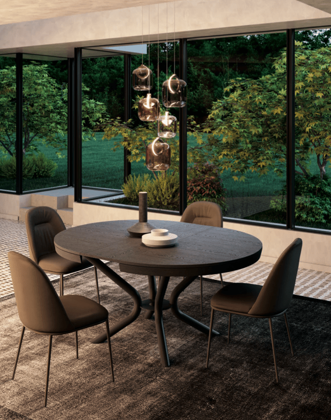 Circle Expanding Round Dining Table - Ozzio Italia