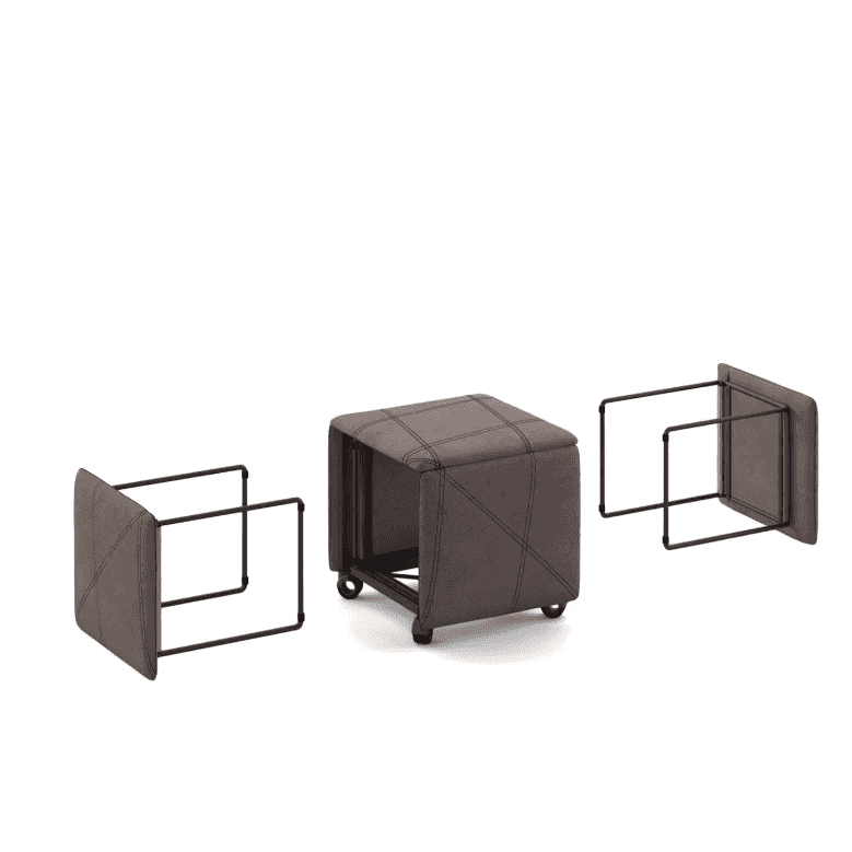 Cubix Ottoman to 5 Dining Chairs - Trade Source Furniture