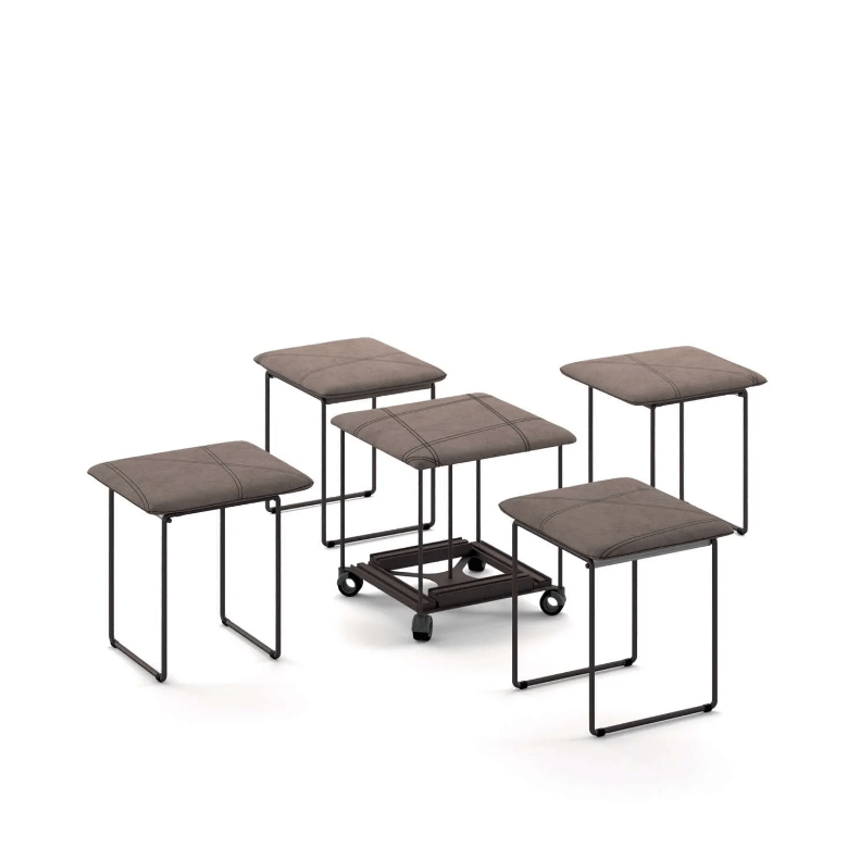 Cubix Ottoman to 5 Dining Chairs - Trade Source Furniture