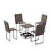 Cubix Ottoman to 5 Dining Chairs - Trade Source Furniture